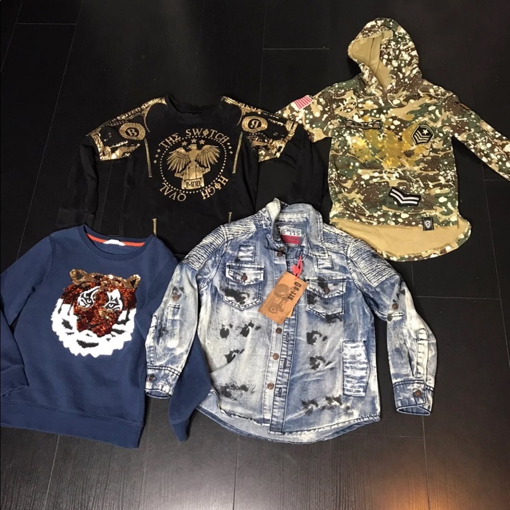 Boys shirts stylish Sz 6/8 lot